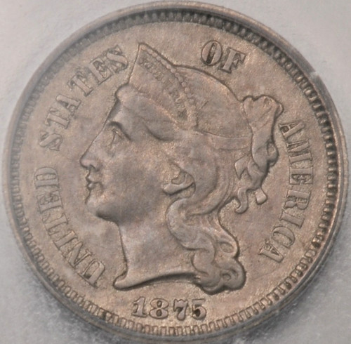 1875 tre centesimi nichel - 1875, 3c