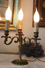 VECCHIO LUME A TRE FIAMME IN