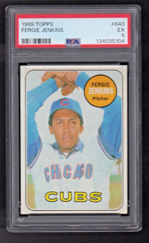 1969 fergie jenkins topps - fergie,