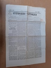 GIORNALE STENDARDO CATTOLICO GENOVA 1865