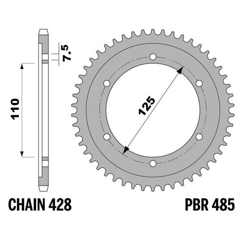 Corona pbr z58 denti passo - z58, 428