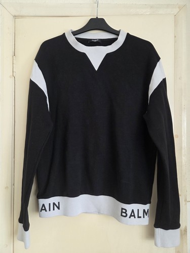 Felpa balmain paris con logo - felpa,