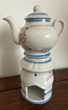 Antica veilleuse in ceramica porcellana / tisaniera - lume