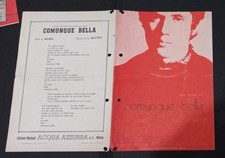 (D) SPARTITO LUCIO BATTISTI "COMUNQUE BELLA" Edizioni ACQUA AZZURRA
