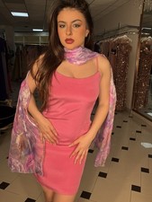 Vestito donna aderente rosa