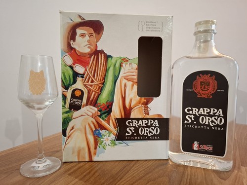 Grappa orso etichetta nera - etichetta,