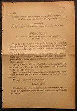 REGIO DECRETO - Istituito