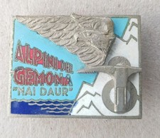 Distintivo ALPINI Brigata Julia BTG. Alp"Gemona" FOLGORE VALORE ARDITO 