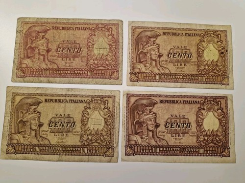 Lotto banconote 100 lire - 4,