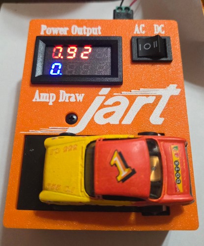 Slot car dyno test bench - car,