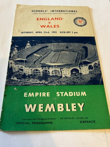 England wales 1955 - england, schoolboy