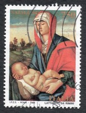 Italia 1994 Natale Christmas pittori painters paintings quadri Madonna Mother