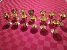 Raro Servizio Calici placcato oro 24 KGB