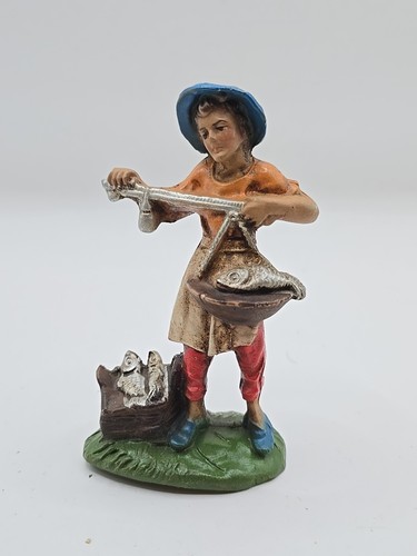 Personaggio presepe vintage - personaggio,
