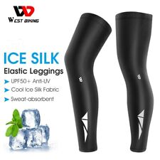Coprigambe WEST BIKING estivo ciclismo sport all'aperto riflettente ghiaccio seta