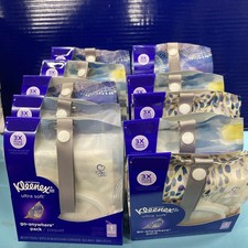 Confezione 10 Tessuti Viso Kleenex Ultra Soft Go Anywhere 30 Tessuti