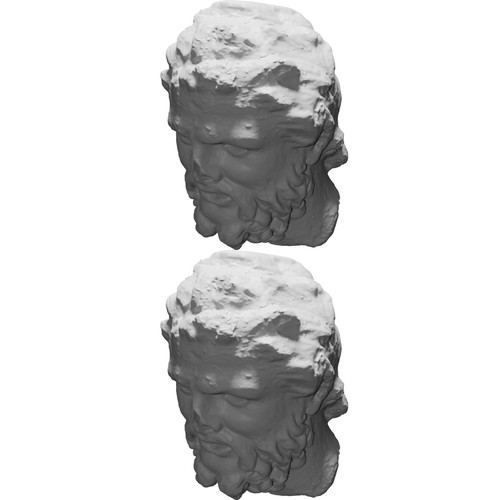 Testa satiro scultura romana - testa,