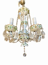Lampadario Capodimonte vintage