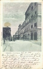 af567 cartolina taranto citta' via d'acquino
