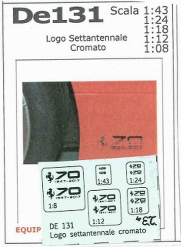 Decal ferrari logo - ferrari, 70
