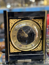 Orologio da tavolo francese vintage nero e oro - marca Romatic - elegante rom