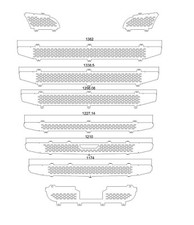 9-teilig Griglia Acciaio Inox Grande Cabina Adatto A per Scania 2010 - 2013