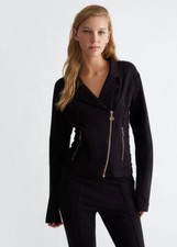LIU JO JERSEY JACKET - BLACK -