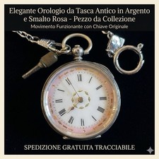 OROLOGIO DA TASCA RARO ARGENTO