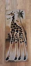 quadro moderno Legno E Sabbia (giraffa)