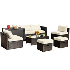 8PCS Patio Rattan Furniture