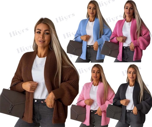 Cardigan donna maglia grossa