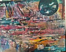 QUADRO ASTRATTO 50 X 40