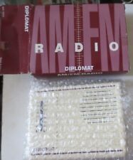 Radio d'epoca portatile tascabile DIPLOMAT AM/FM a transistor scatola 