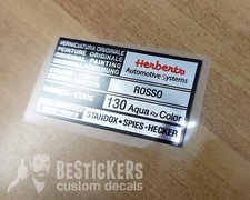 Adesivo etichetta alfa romeo - adesivo,