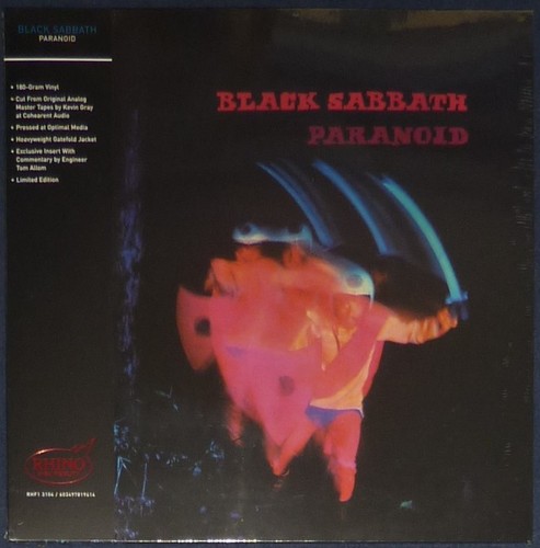 Black sabbath paranoid rhino - black,