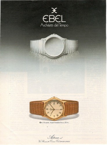 Ebel oro carati pubblicita - ebel,