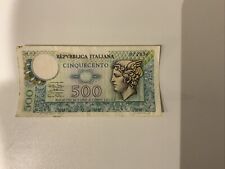 Moneta Di Carta Euro 500 Lire Del 1974