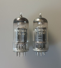 Coppia valvole el42 - valvole, philips