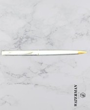 Penna a sfera vintage WATERMAN PARIS argento / oro