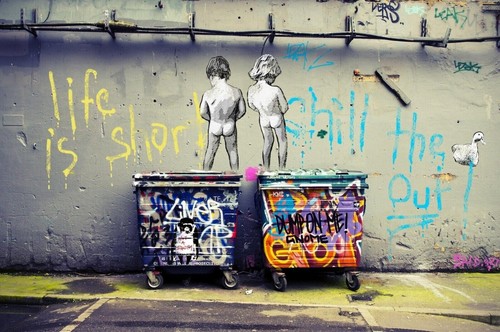 Quadro banksy little - quadro,