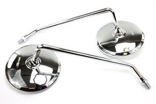 Coppia specchietti cromati per
