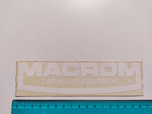 Adesivo macrom car audio - adesivo,