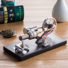 Generatore di Elettricità Giocattolo Educativo Modello Motore Stirling con Luci LED 05