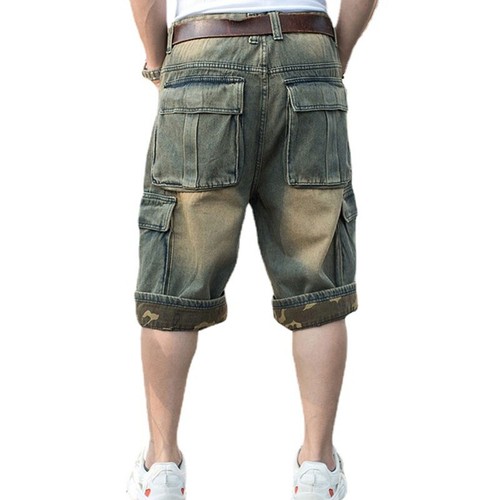 Pantaloncini jeans uomo larghi