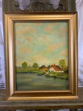 QUADRO OLIO CASE SUL FIUME