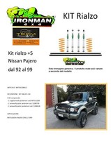 Kit rialzo off road for Mit Pajero I 1 con molle fino 1993 + 5 cm IRONMAN 4x4