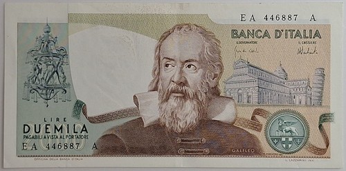 2000 lire galileo - lire,