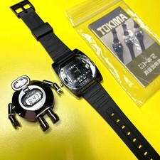 Orologio da polso digitale Bandai Tokima Robot anni 80 originale trasformazione Giappone usato