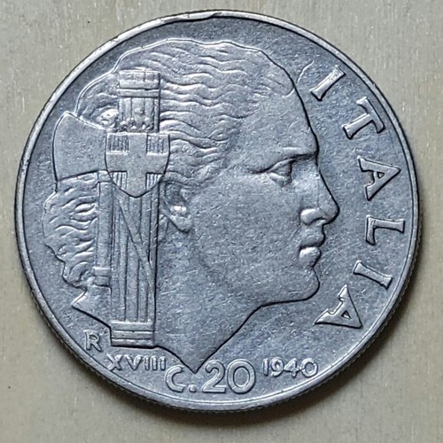Italian centesimi 1940 - 20,