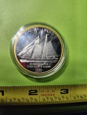 Nave schiava spagnola 1839 - Moneta commemorativa barca a vela bifacciale